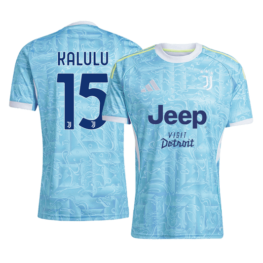 KALULU #15 Juventus Borte Herrer Fan-drakt 2025/26