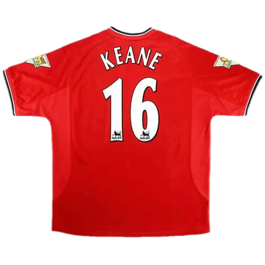 KEANE #16 Manchester United 2000/02 Hjemme Retro drakt