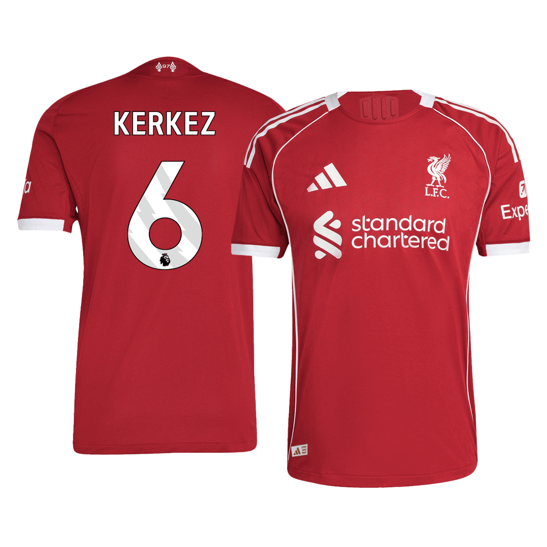 KERKEZ #6 Liverpool Hjemme Herrer Matchdrakt 2025/26