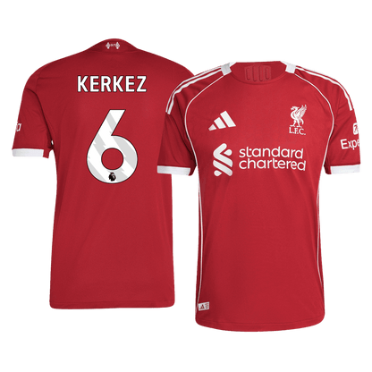 KERKEZ #6 Liverpool Hjemme Herrer Matchdrakt 2025/26