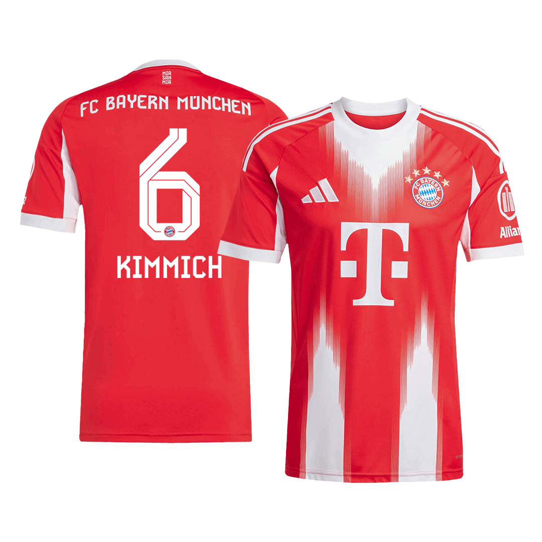 KIMMICH #6 Bayern Munich Hjemme Herrer Fan-drakt 2025/26