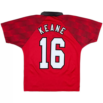 KEANE #16 Manchester United 1996/98 Hjemme Retro drakt