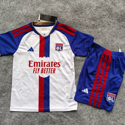Olympique Lyonnais Hjemme Barn Drakt + Shorts 2026/27