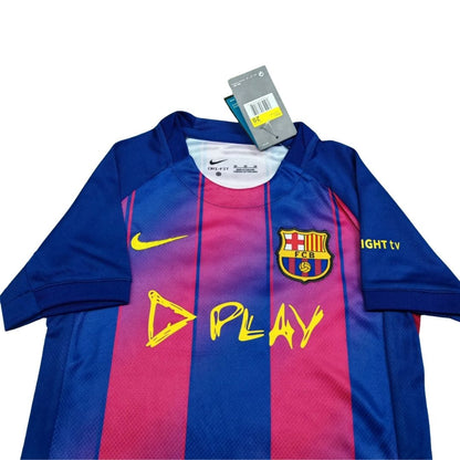 Barcelona Hjemme X Ed Sheeran Barn Drakt + Shorts 2025/26