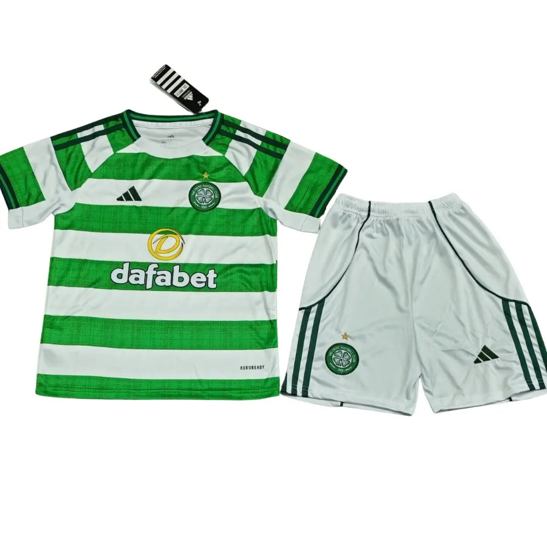 Celtic Hjemme Barn Drakt + Shorts 2025/26