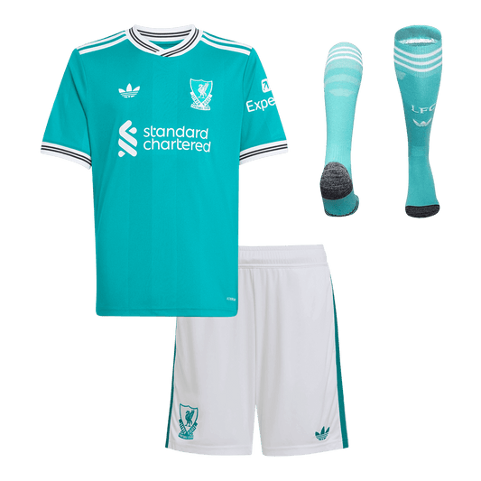 Liverpool Tredje Barn Draktsett 2025/26 – Trøye + Shorts + Strømper