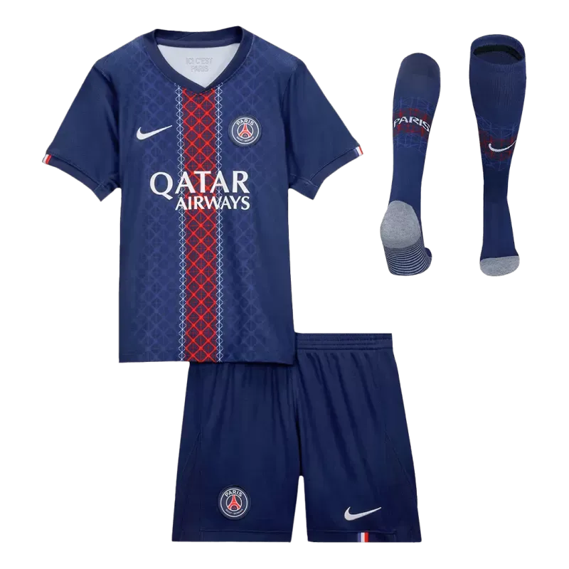 PSG Hjemme Barn Draktsett 2025/26 – Trøye + Shorts + Strømper