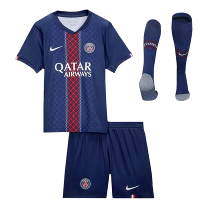 PSG Hjemme Barn Draktsett 2025/26 – Trøye + Shorts + Strømper
