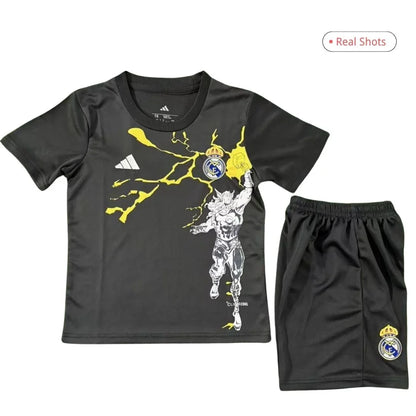 Real Madrid Marvel Warm Up Svart Barn Oppvarmingsdrakt 2025/26