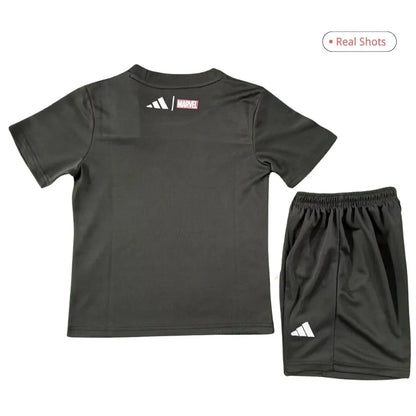 Real Madrid Marvel Warm Up Svart Barn Oppvarmingsdrakt 2025/26
