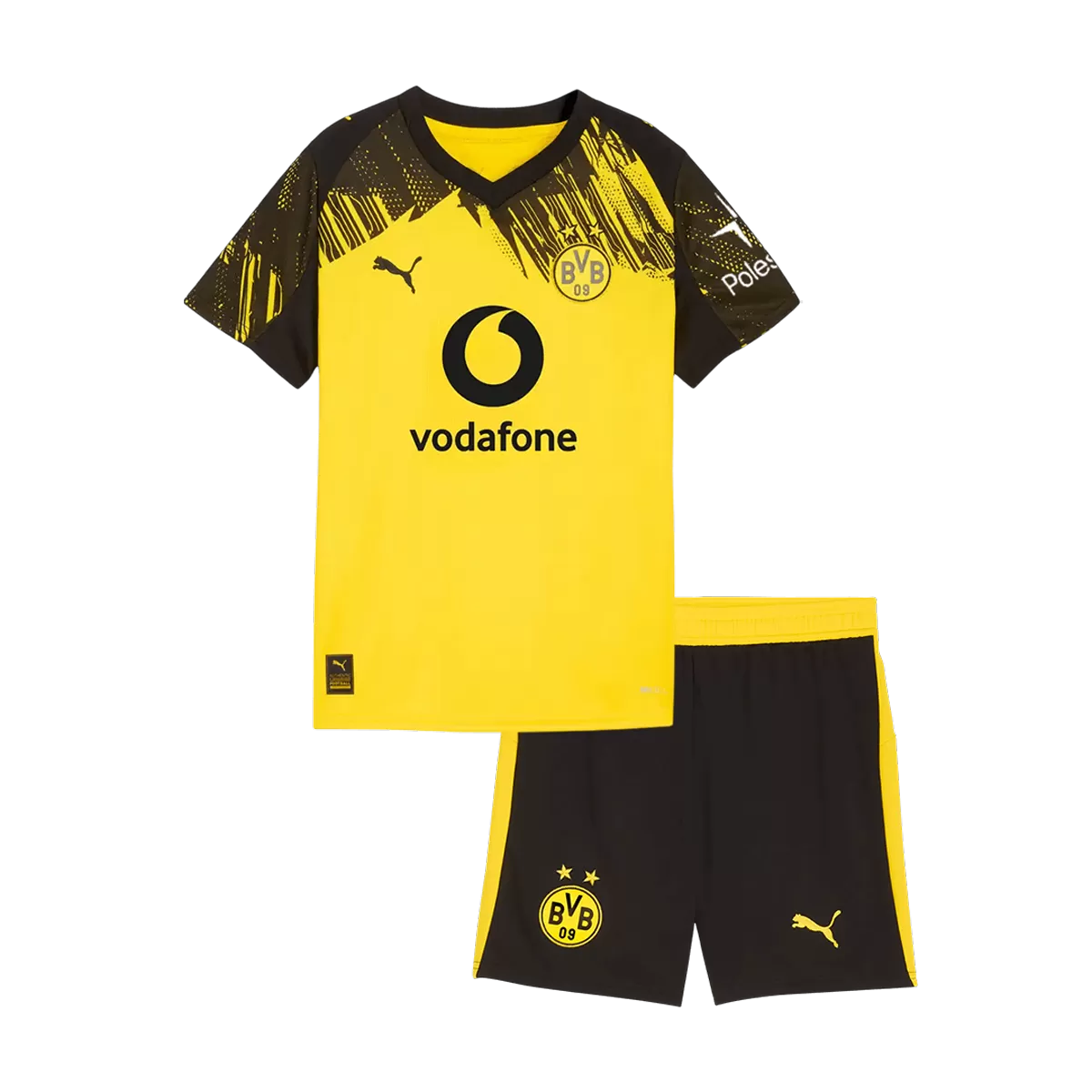 Borussia Dortmund Hjemme Barn Drakt + Shorts 2025/26