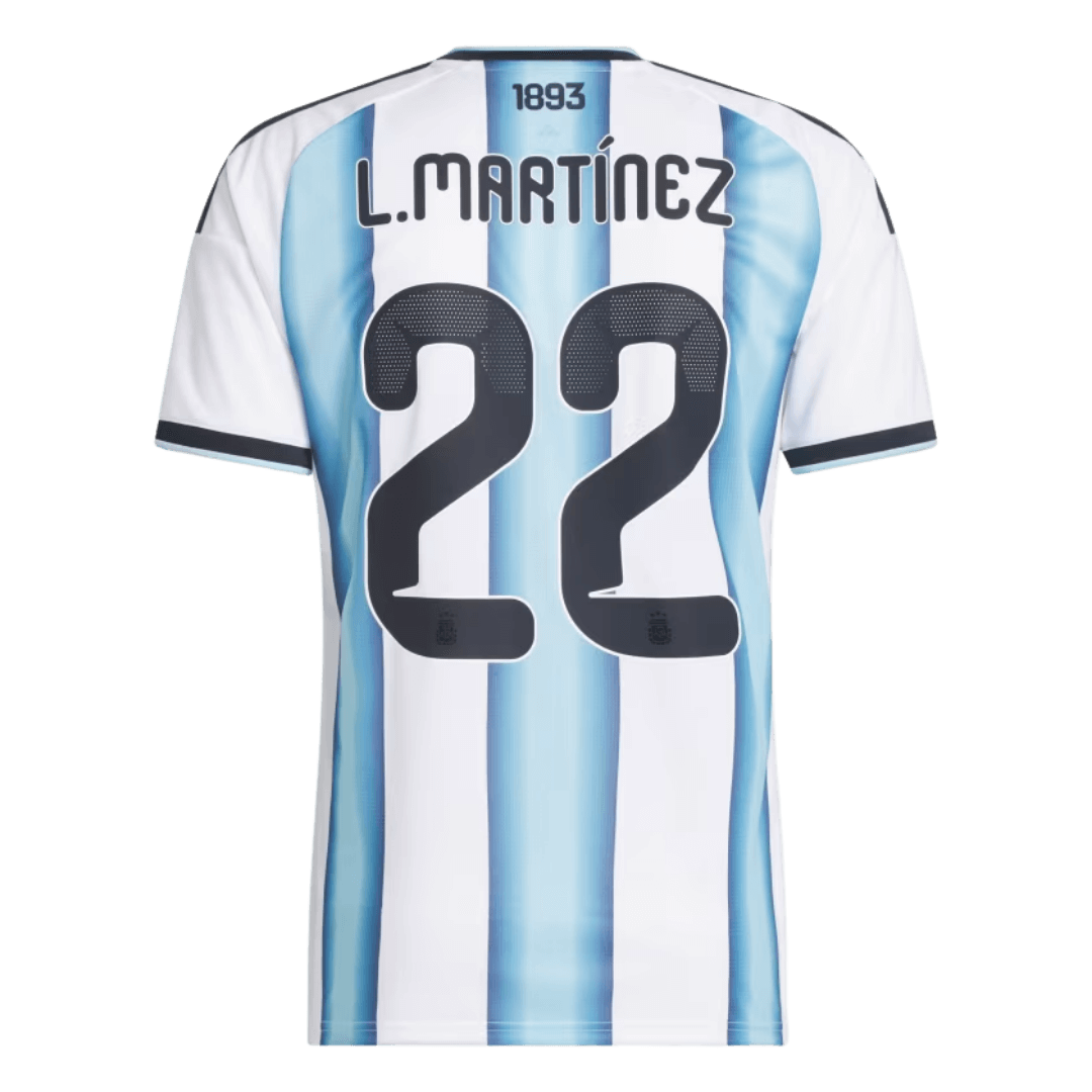 Argentina Hjemme Herrer Fan-drakt L.MARTÍNEZ #22 – VM 2026