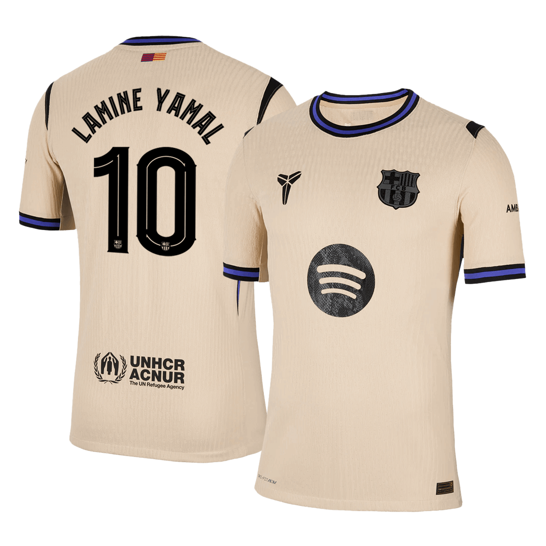 LAMINE YAMAL #10 Barcelona Borte UCL Herrer Matchdrakt 2025/26