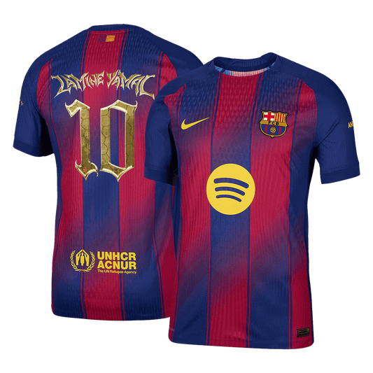 LAMINE YAMAL #10 Barcelona Hjemme Kopa Trophy Herrer Matchdrakt 2025/26