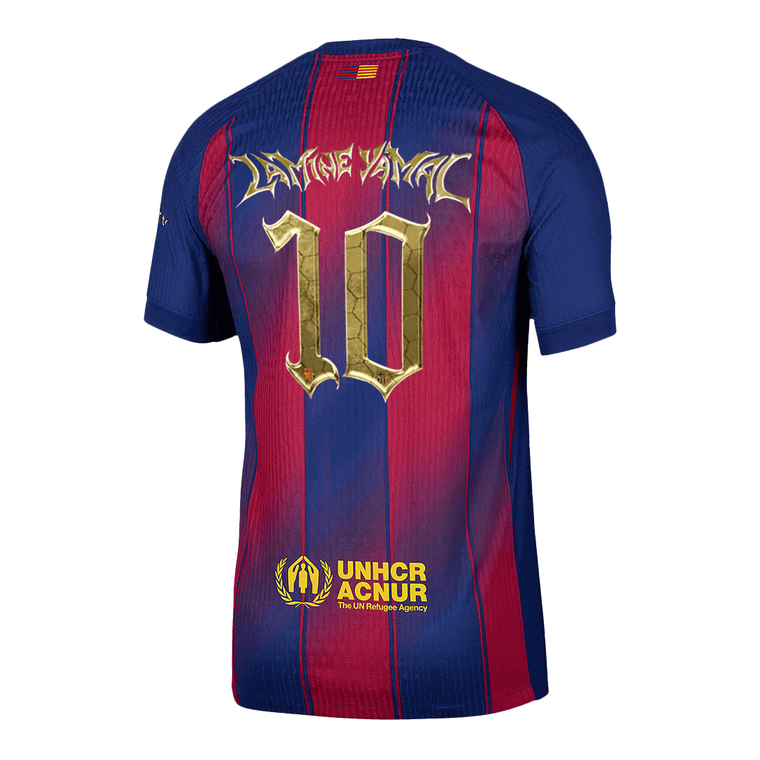 LAMINE YAMAL #10 Barcelona Hjemme Kopa Trophy Herrer Matchdrakt 2025/26