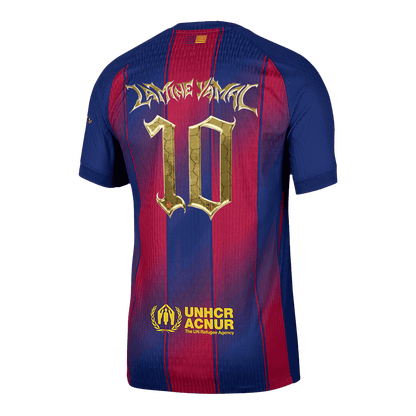 LAMINE YAMAL #10 Barcelona Hjemme Kopa Trophy Herrer Matchdrakt 2025/26