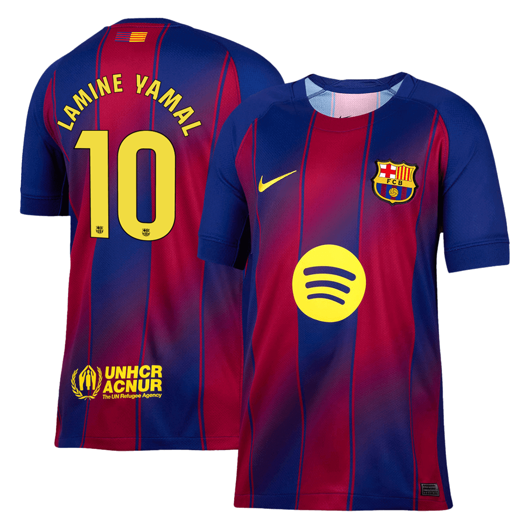 LAMINE YAMAL #10 Barcelona Hjemme Herrer Fan-drakt 2025/26