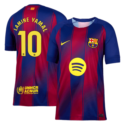 LAMINE YAMAL #10 Barcelona Hjemme Herrer Fan-drakt 2025/26