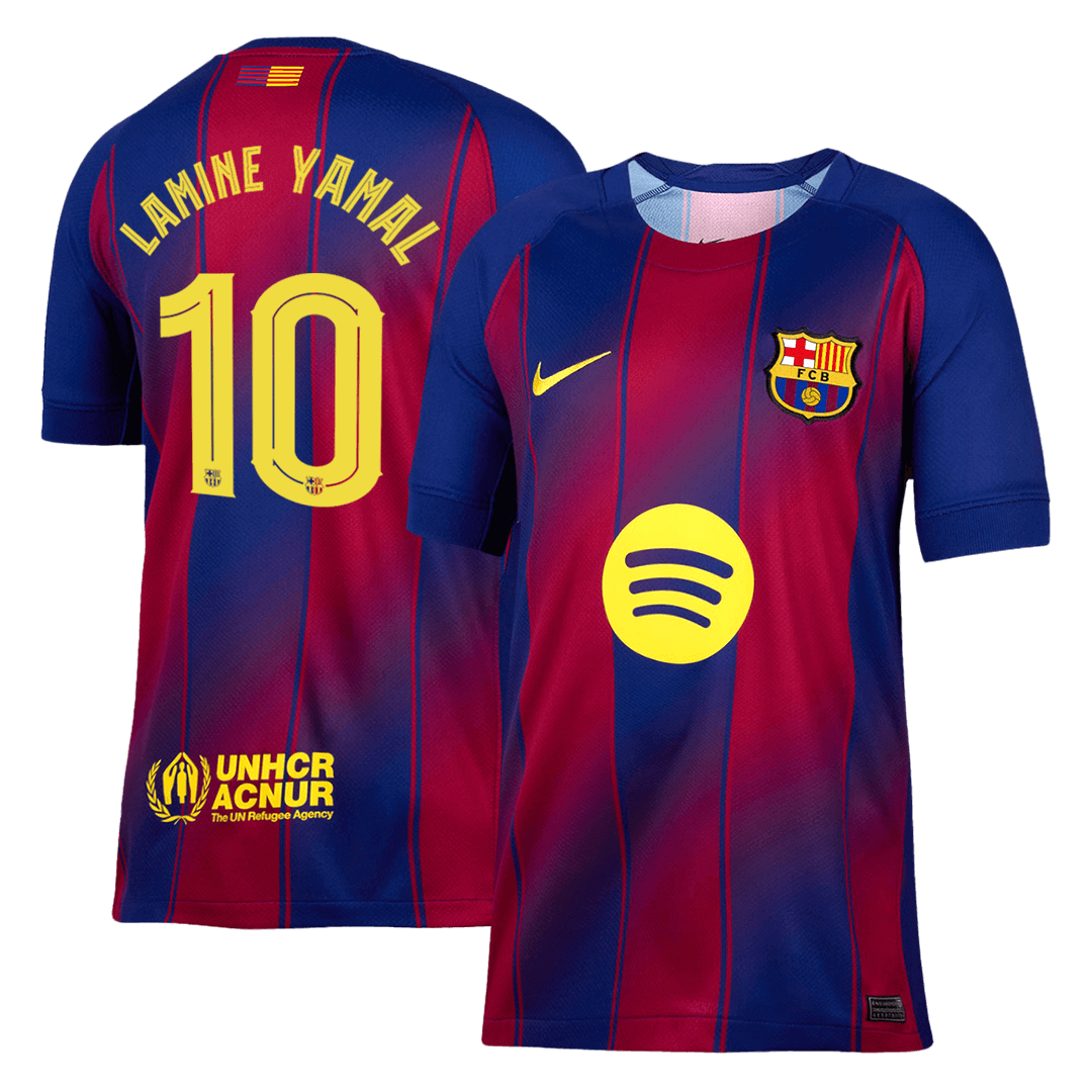 LAMINE YAMAL #10 Barcelona Hjemme UCL Herrer Fan-drakt 2025/26