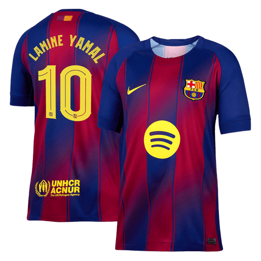 LAMINE YAMAL #10 Barcelona Hjemme UCL Herrer Fan-drakt 2025/26