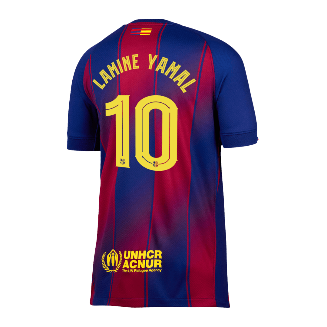 LAMINE YAMAL #10 Barcelona Hjemme UCL Herrer Fan-drakt 2025/26