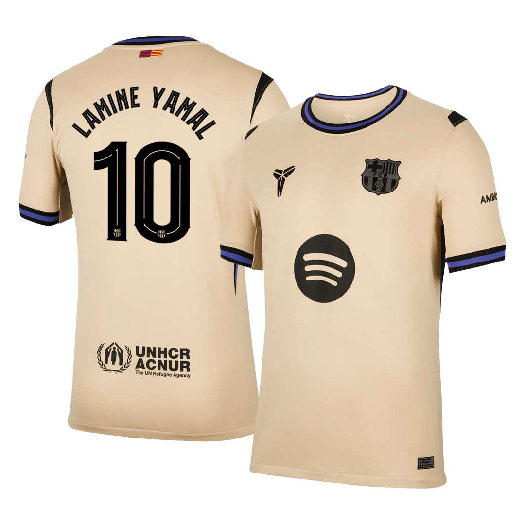 LAMINE YAMAL #10 Barcelona Borte 's - UCL Herrer Fan-drakt 2025/26