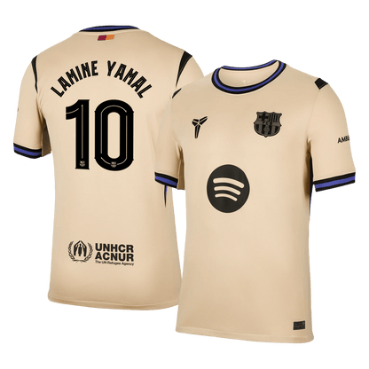 LAMINE YAMAL #10 Barcelona Borte 's - UCL Herrer Fan-drakt 2025/26