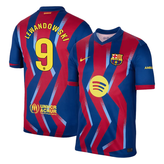 LEWANDOWSKI #9 Barcelona Fjerde 'El Clásico' Herrer Fan-drakt 2025/26