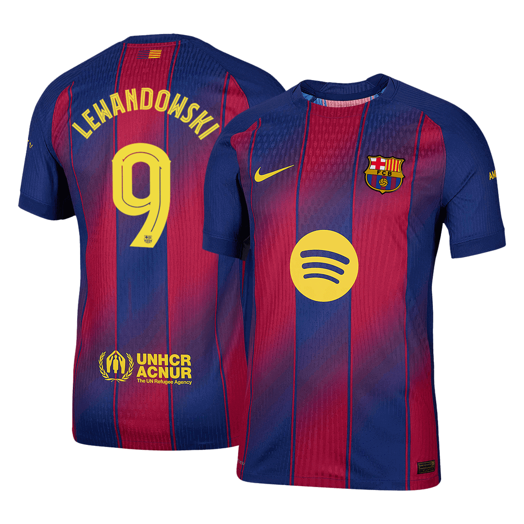LEWANDOWSKI #9 Barcelona Hjemme UCL Herrer Matchdrakt 2025/26