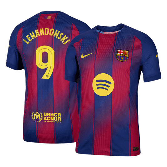 LEWANDOWSKI #9 Barcelona Hjemme UCL Herrer Matchdrakt 2025/26