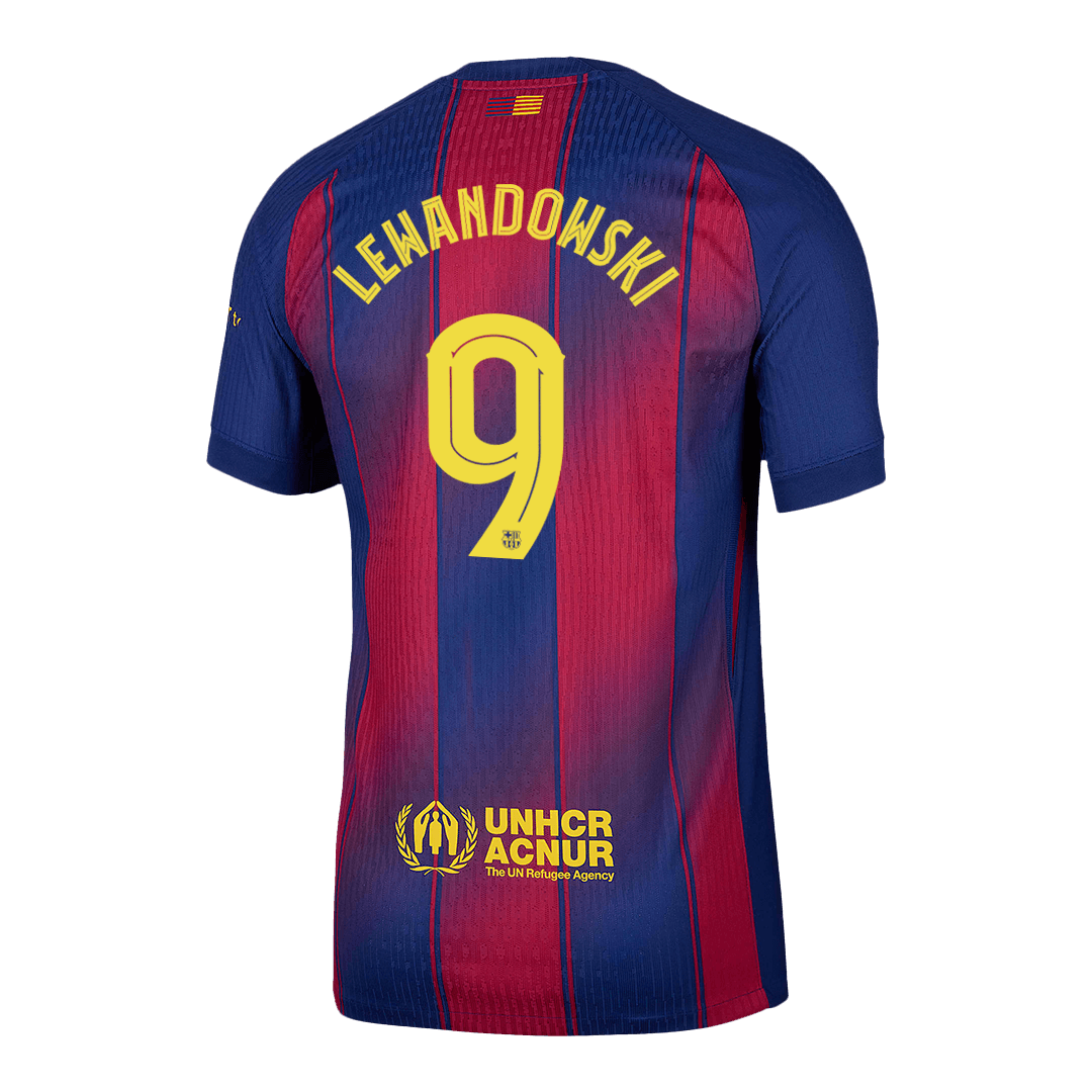 LEWANDOWSKI #9 Barcelona Hjemme UCL Herrer Matchdrakt 2025/26