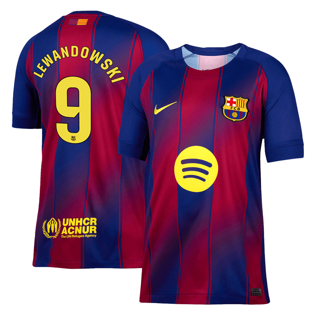 LEWANDOWSKI #9 Barcelona Hjemme Herrer Fan-drakt 2025/26