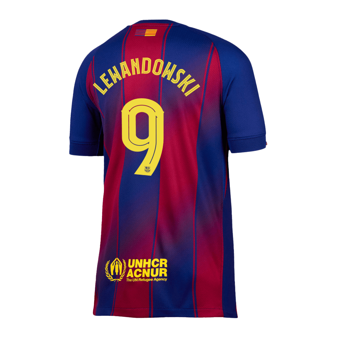 LEWANDOWSKI #9 Barcelona Hjemme UCL Herrer Fan-drakt 2025/26
