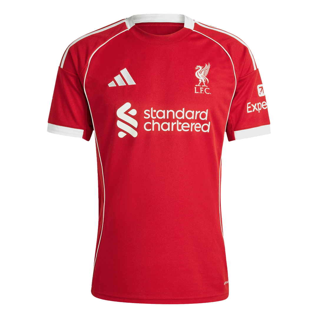 M.SALAH #11 Liverpool Hjemme Herrer Fan-drakt 2025/26