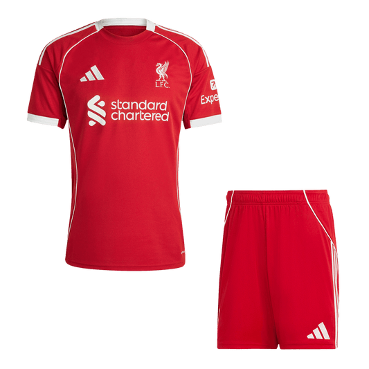 Liverpool Hjemme Herrer Drakt + Shorts 2025/26