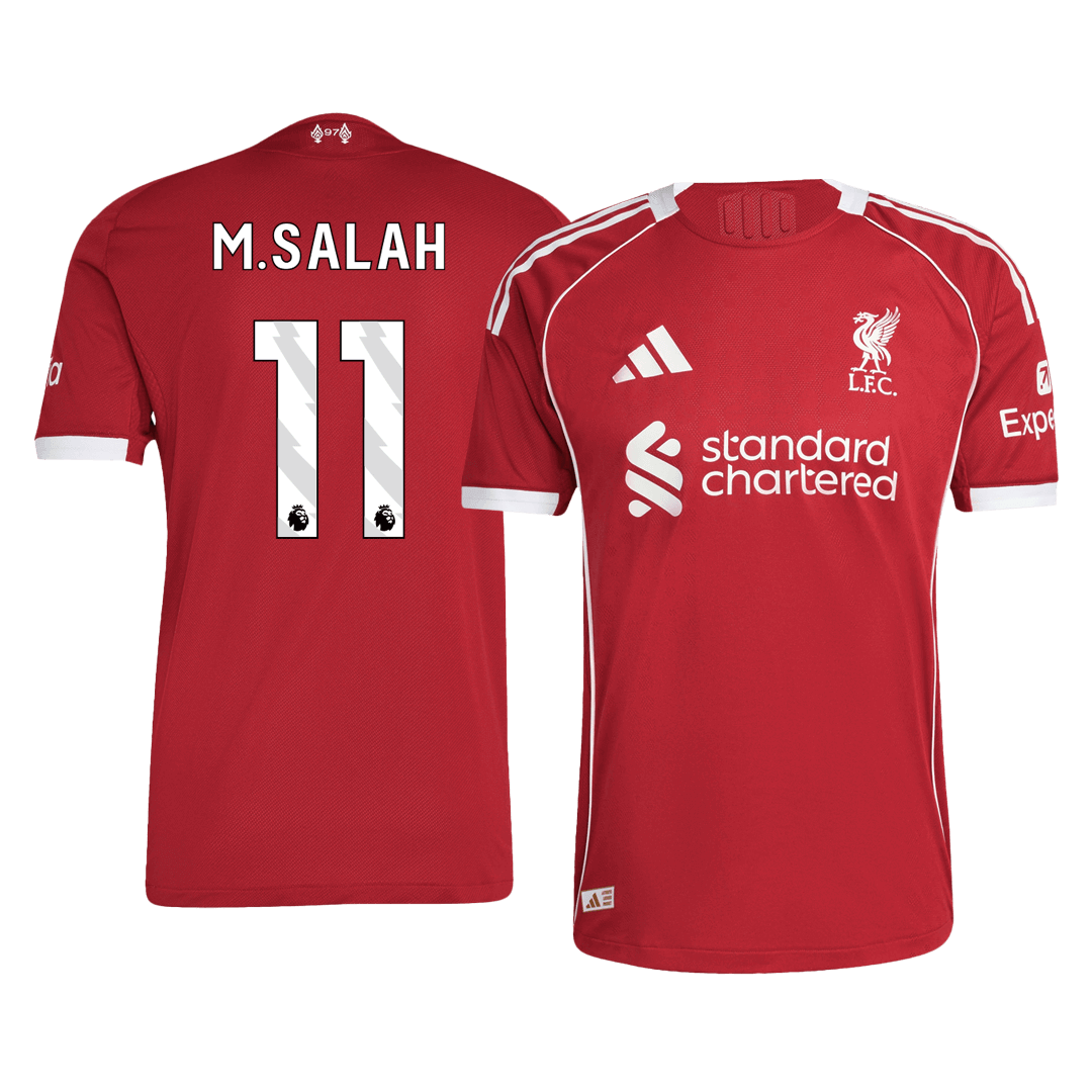 M.SALAH #11 Liverpool Hjemme Herrer Matchdrakt 2025/26