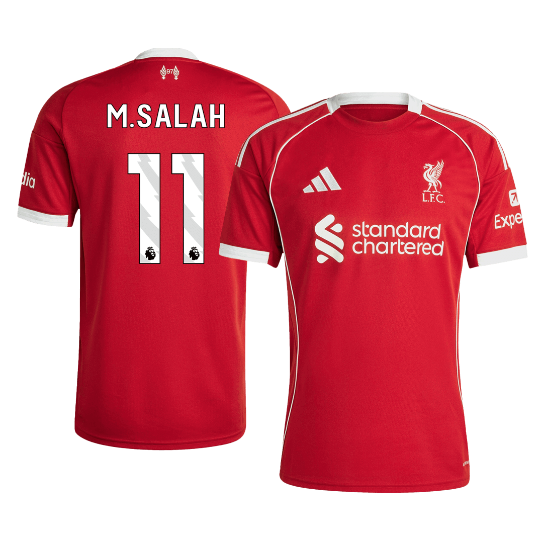 M.SALAH #11 Liverpool Hjemme Herrer Fan-drakt 2025/26