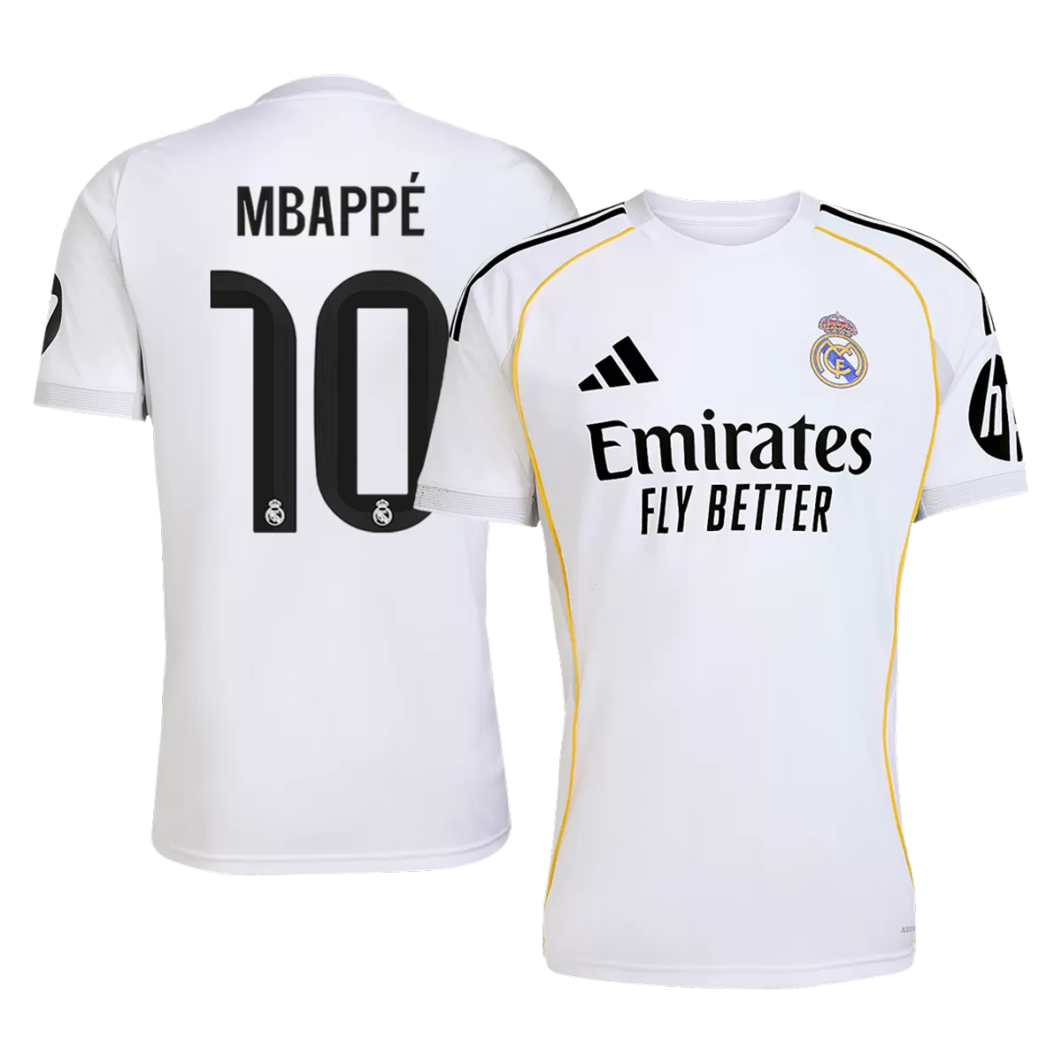 MBAPPÉ #10 Real Madrid Hjemme Herrer Fan-drakt 2025/26