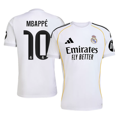 MBAPPÉ #10 Real Madrid Hjemme Herrer Fan-drakt 2025/26