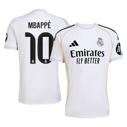 MBAPPÉ #10 Real Madrid Hjemme Herrer Fan-drakt 2025/26