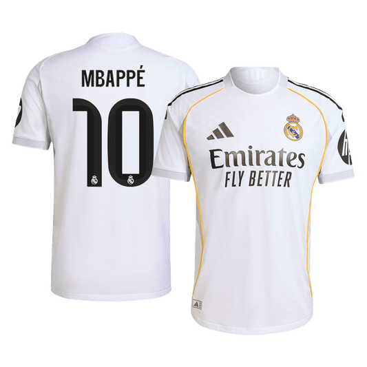 MBAPPÉ #10 Real Madrid Hjemme Herrer Matchdrakt 2025/26