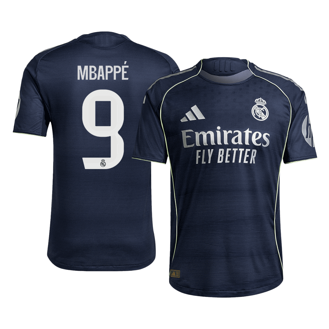 MBAPPÉ #9 Real Madrid Borte Herrer Matchdrakt 2025/26