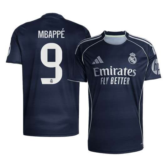 MBAPPÉ #9 Real Madrid Borte Herrer Fan-drakt 2025/26