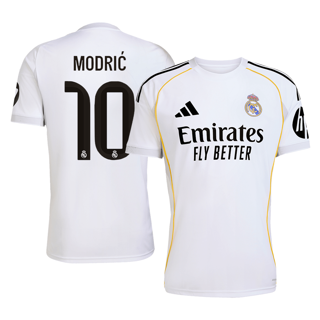 Real Madrid Hjemme MODRIĆ #10 Herrer Fan-drakt 2025/26