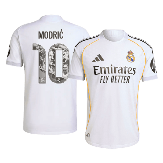 Special #10 Real Madrid Hjemme MODRIĆ Hvit Herrer Matchdrakt 2025/26
