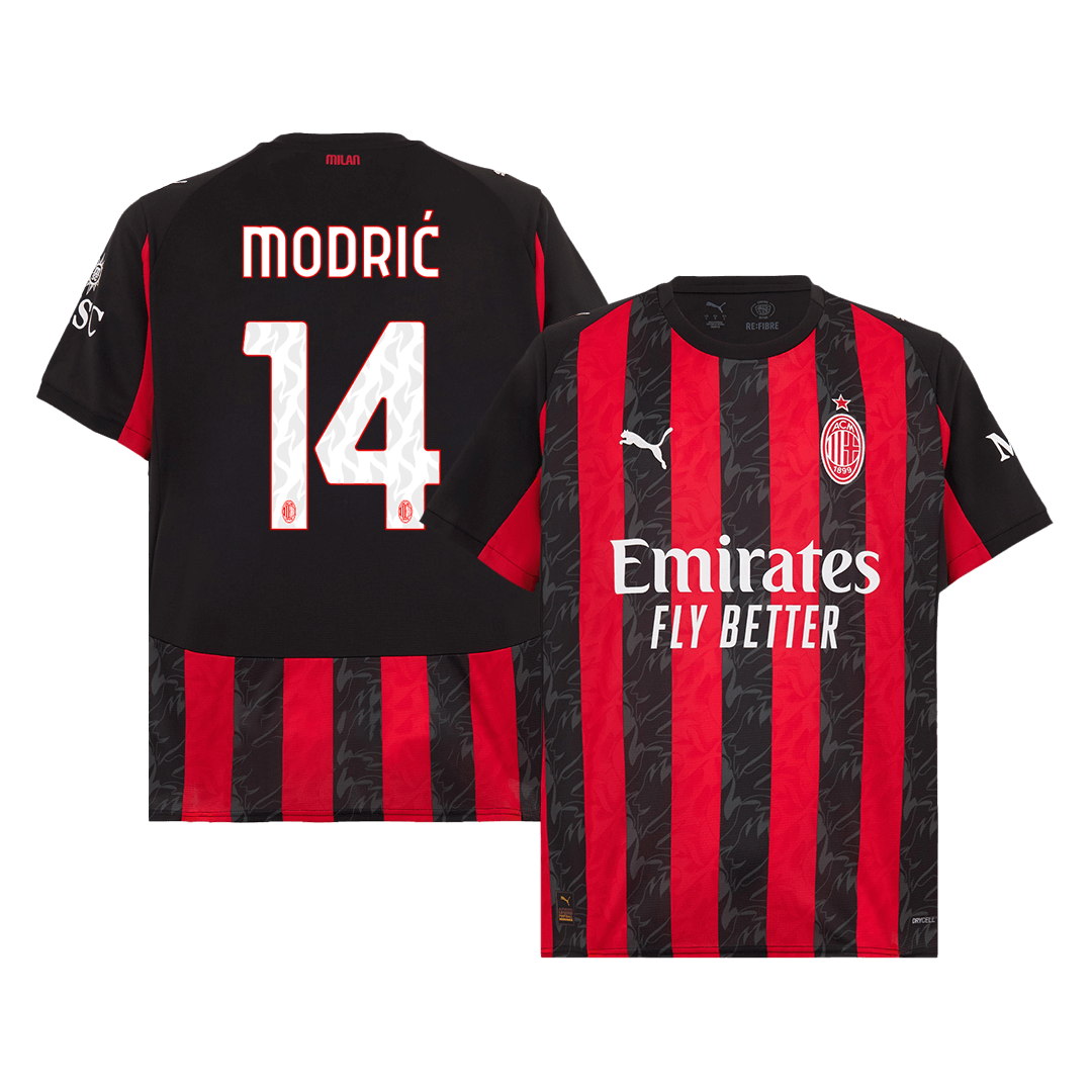 AC Milan Hjemme MODRIĆ #14 Herrer Fan-drakt 2025/26