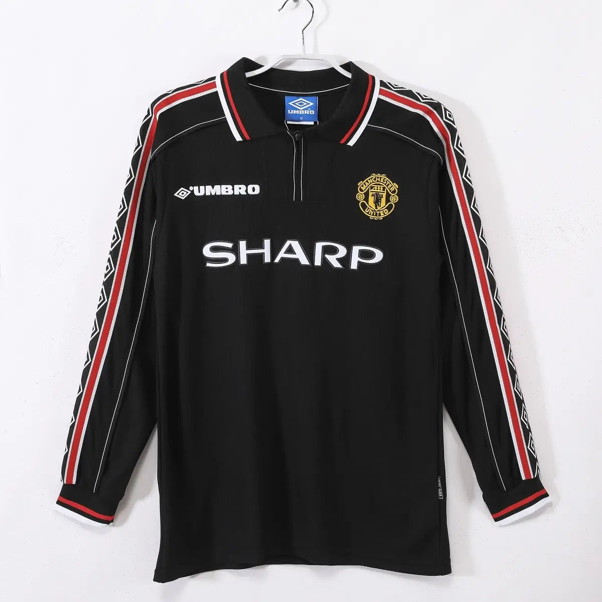 Manchester United 1998/99 Borte Retro drakt Langermet