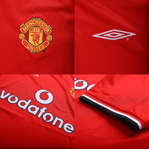 BECKHAM #7 Manchester United 2000/02 Hjemme Retro drakt