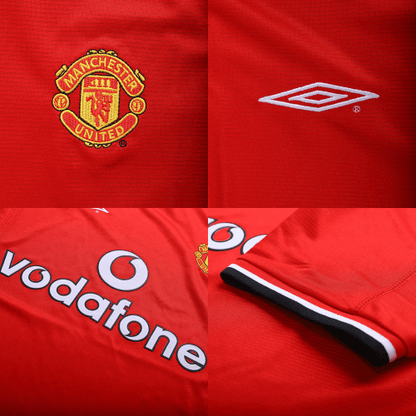 BECKHAM #7 Manchester United 2000/02 Hjemme Retro drakt