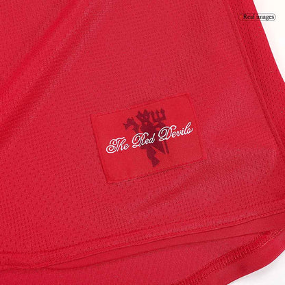 Manchester United 2007/08 Hjemme Retro drakt Langermet